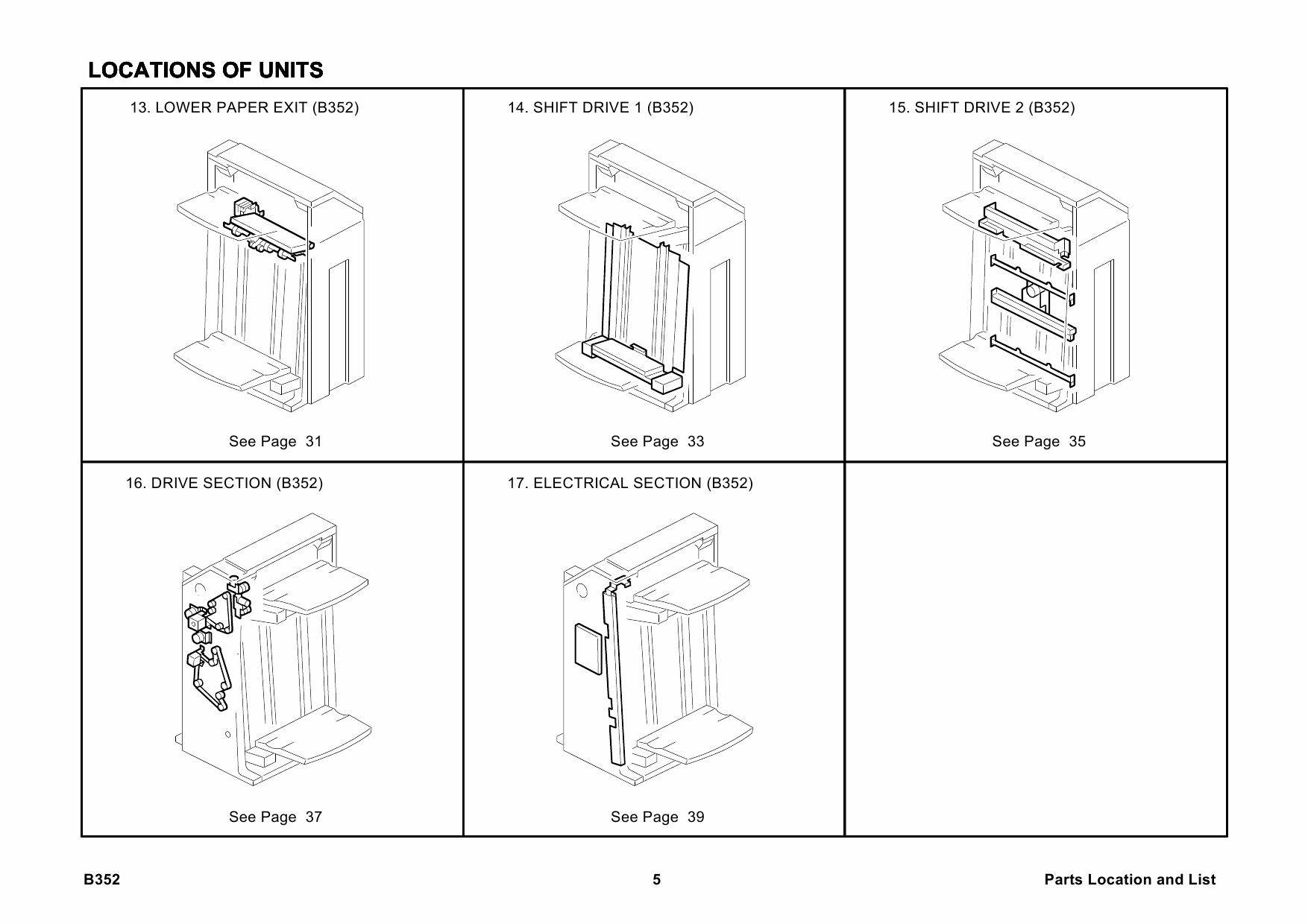 RICOH Options B352 TWO-TRAY-FINISHER Parts Catalog PDF download-2